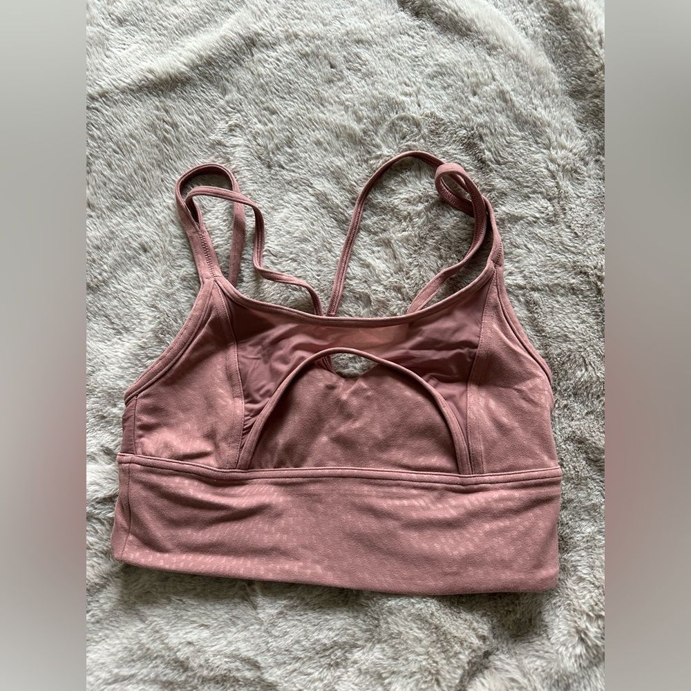 Lululemon Nulu and Mesh Yoga Bra - Rose Color
